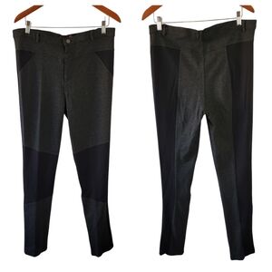 Krazy Love Black Gray Ponte Pants Sz 2X Stretch Comfort Structured Versatile